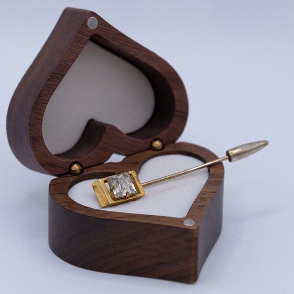 Vintage Rhinestone Stick Pin Brooch - Picture 6 of 7